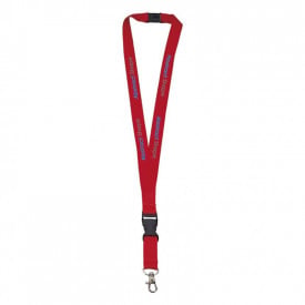 Keycord - polyester - 20 mm - veiligheidssluiting - karabijnhaak - afneembare gesp