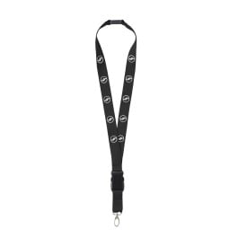 KeyCordSafety 2,4 cm lanyard-Zwart