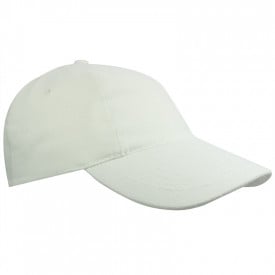 Kids Brushed Cap-Wit, #ffffff-1 kleur