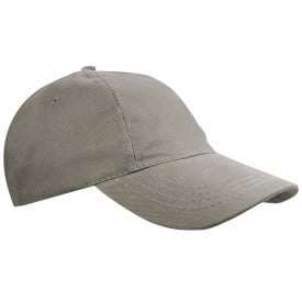 Brushed promo kinder cap - katoen - 5 panelen - klittenbandsluiting