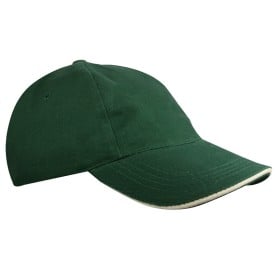 Brushed promo kinder cap - katoen - 5 panelen - klittenbandsluiting