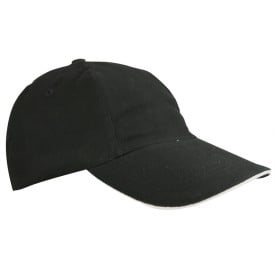 Brushed promo kinder cap - katoen - 5 panelen - klittenbandsluiting