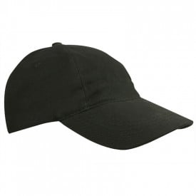 Kids Brushed Cap-Zwart, #000000-1 kleur