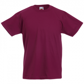 Kids Valueweight T-Burgundy