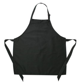 Kinderschort - 60x50 cm - katoen/polyester - met verstelbare nekband-Zwart