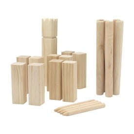 Kingdom Kubb Outdoor Game spel-Houtbruin