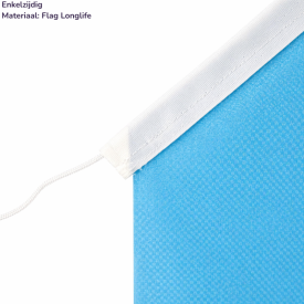 Kioskvlag enkelzijdig - 68 x 68 x 136 cm