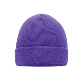 Knitted Cap-Donkerpaars