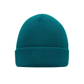 Klasiek gebreide beanie - tweelaags - 100% acryl-Emerald