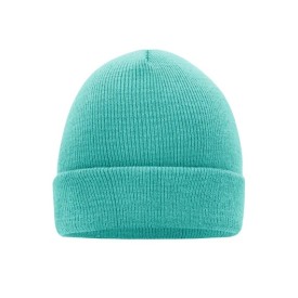 Klasiek gebreide beanie - tweelaags - 100% acryl-Mint