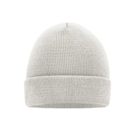 Klasiek gebreide beanie - tweelaags - 100% acryl-Off white