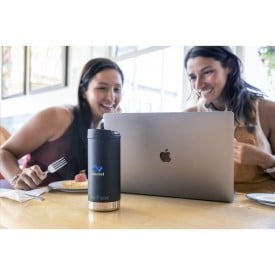 Klean Kanteen thermosbeker 355 ml - gerecycled RVS - morsbestendig - draagring