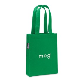 Klein geschenktasje van RPET-vilt-Groen