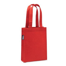 Klein geschenktasje van RPET-vilt-Rood