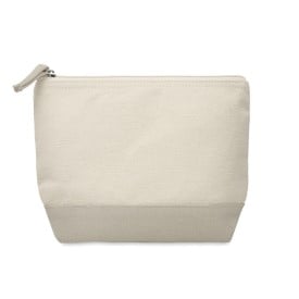 Kleuren 2-Kleurige katoenen toilettas-Grijs
