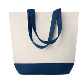 Shopper strandtas - stevig canvas - binnenvak - 170 g/m²