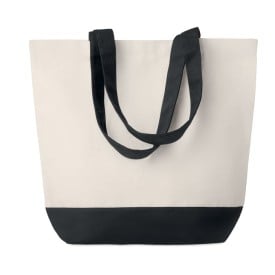 Kleuren bag canvas strandtas 170 g/m²-Zwart