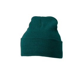 Daiber gebreide beanie - acryl - tweelaags - met omslag