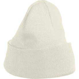 Daiber gebreide kindermuts - polyacryl - tweelaags - met omslag