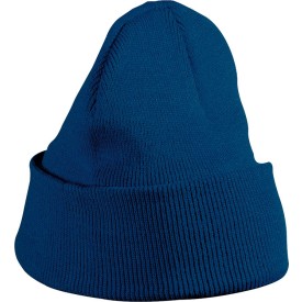 Daiber gebreide kindermuts - polyacryl - tweelaags - met omslag