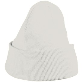 Daiber gebreide beanie - acryl - tweelaags - met omslag