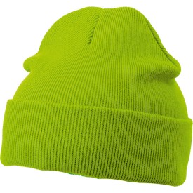 Daiber gebreide beanie - acryl - tweelaags - met omslag