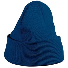 Daiber gebreide beanie - acryl - tweelaags - met omslag