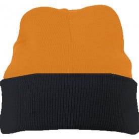Knitted Cap-Oranje/zwart