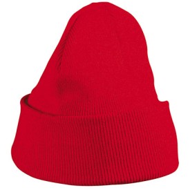 Daiber gebreide beanie - acryl - tweelaags - met omslag