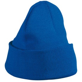 Daiber gebreide beanie - acryl - tweelaags - met omslag