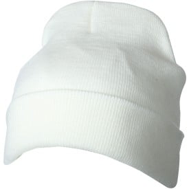 Daiber gebreide muts - polyacryl - tweelaags - met omslag