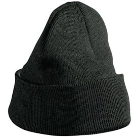 Daiber gebreide beanie - acryl - tweelaags - met omslag