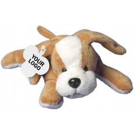 Knuffel hond-Bruin