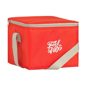 Koeltas 3.5 L - polyester - schouderband-Rood