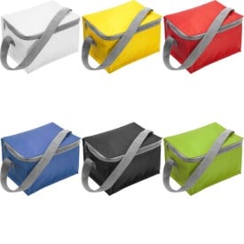 Koeltas voor 6 blikjes - polyester - schouderband