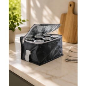 Koeltas voor 6 blikjes - polyester - schouderband