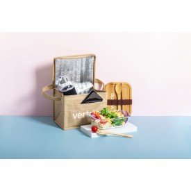 Koeltas 4.7 L - gelamineerd papier recycled - schouderband