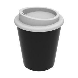 Koffiebeker to-go 250ml - kunststof - dubbelwandig - schroefdeksel met drinkopening