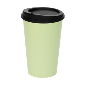 Koffiebeker met deksel 300ml - plastic - herbruikbaar