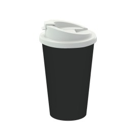 Deluxe koffiebeker 350ml - kunststof - dubbelwandig - lekvrij