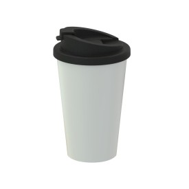Deluxe koffiebeker 350ml - kunststof - dubbelwandig - lekvrij