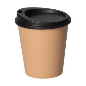 Koffiebeker met deksel 0,2 ltr.-Basic brown