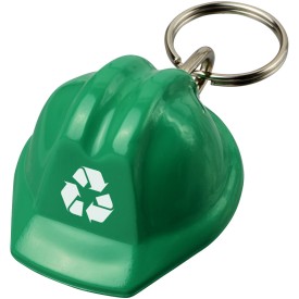 Kolt gerecyclede sleutelhanger in de vorm van een harde hoed-Groen
