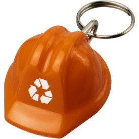 Kolt gerecyclede sleutelhanger in de vorm van een harde hoed-Oranje
