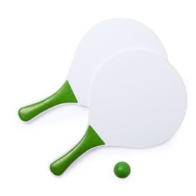 Kongal strandtennis spel - hout - gekleurde bal en handvat