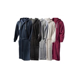 Kosta Linnewafveri badjas - S/M - katoen/polyester - twee zakken - capuchon