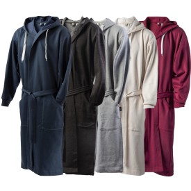 Kosta Linnewafveri badjas - S/M - katoen/polyester - twee zakken - capuchon