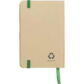 John notitieboekje - A6 - gerecycled papier - 80 vellen - elastiek en bladwijzer