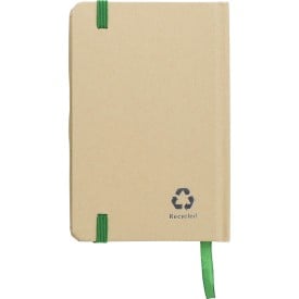 John notitieboekje - A6 - gerecycled papier - 80 vellen - elastiek en bladwijzer