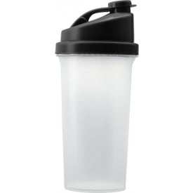 Kunststof eiwit shaker met zeef (700 ml)-Zwart